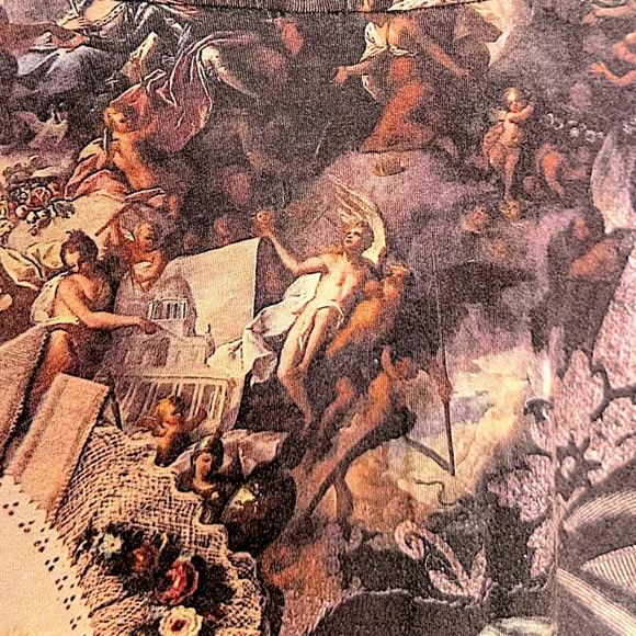 Eva Claudi vintage Y2K very rare Marie Antoniette barroquee long sleeve top W' S - Picture 7 of 12